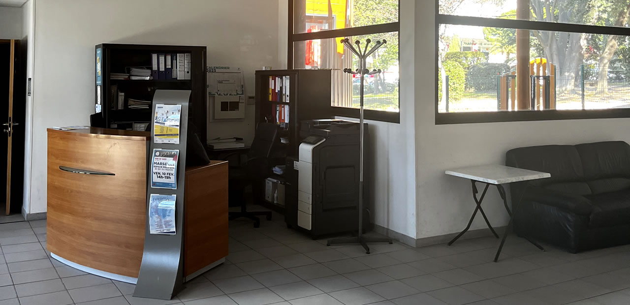 Accueil de l'Atelier Rouvière, siège de l'USCRM
