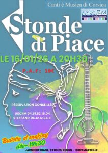 Stonde di Piace 16/01/26 à 20h30 à l'USCRM Marseille