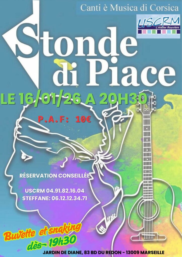 Stonde di Piace 16/01/26 à 20h30 à l'USCRM Marseille